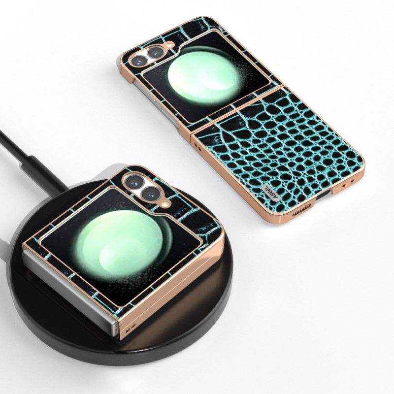 Etui Samsung Galaxy Z Flip 7 Fe Tekstura Krokodyla