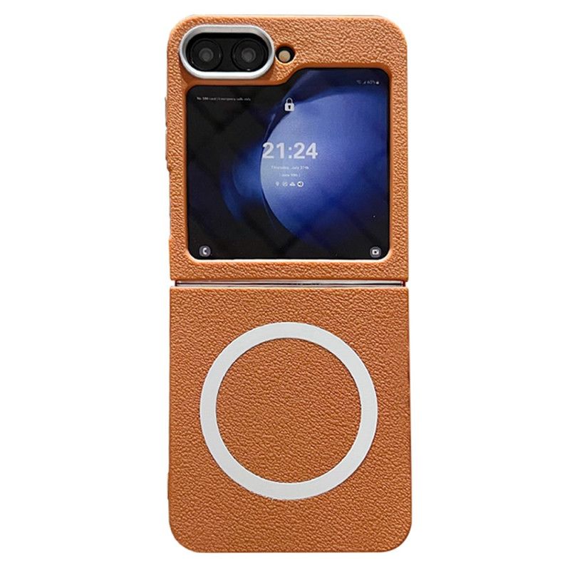 Etui Samsung Galaxy Z Flip 7 Fe Tekstura Skóry Etui Ochronne