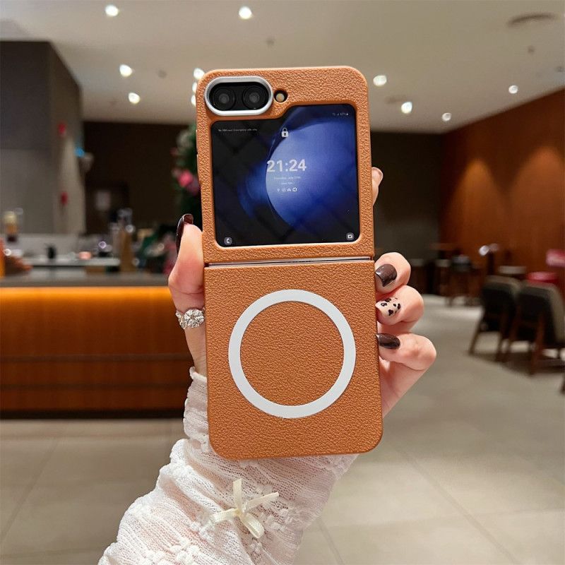 Etui Samsung Galaxy Z Flip 7 Fe Tekstura Skóry Etui Ochronne