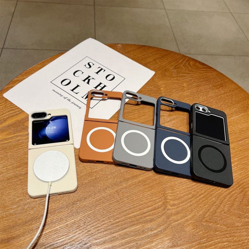 Etui Samsung Galaxy Z Flip 7 Fe Tekstura Skóry Etui Ochronne