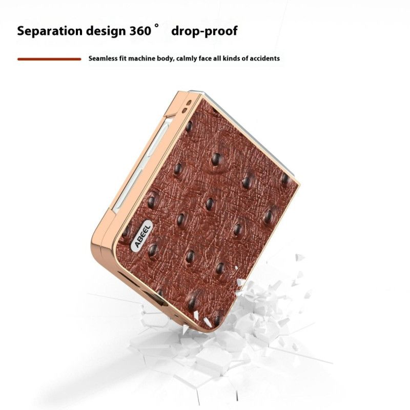 Etui Samsung Galaxy Z Flip 7 Fe Tekstura Strusia Etui Ochronne