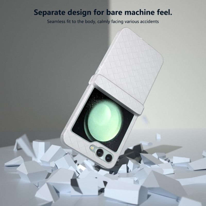 Etui Samsung Galaxy Z Flip 7 Fe Tekstura Tkaniny Etui Ochronne