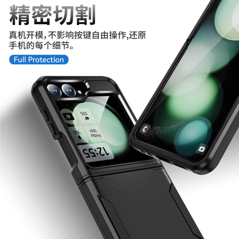 Etui Samsung Galaxy Z Flip 7 Fe Wytrzymały Metalowy Efekt