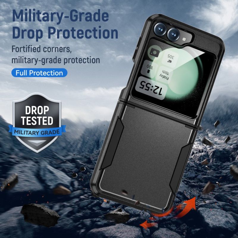 Etui Samsung Galaxy Z Flip 7 Fe Wytrzymały Metalowy Efekt