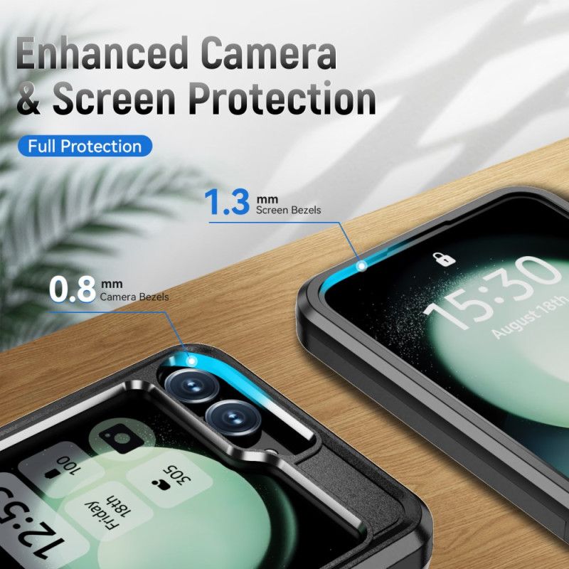 Etui Samsung Galaxy Z Flip 7 Fe Wytrzymały Metalowy Efekt