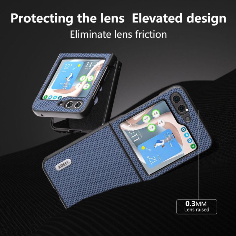 Etui Samsung Galaxy Z Flip 7 Fe Wzór Włókna Węglowego Abeel
