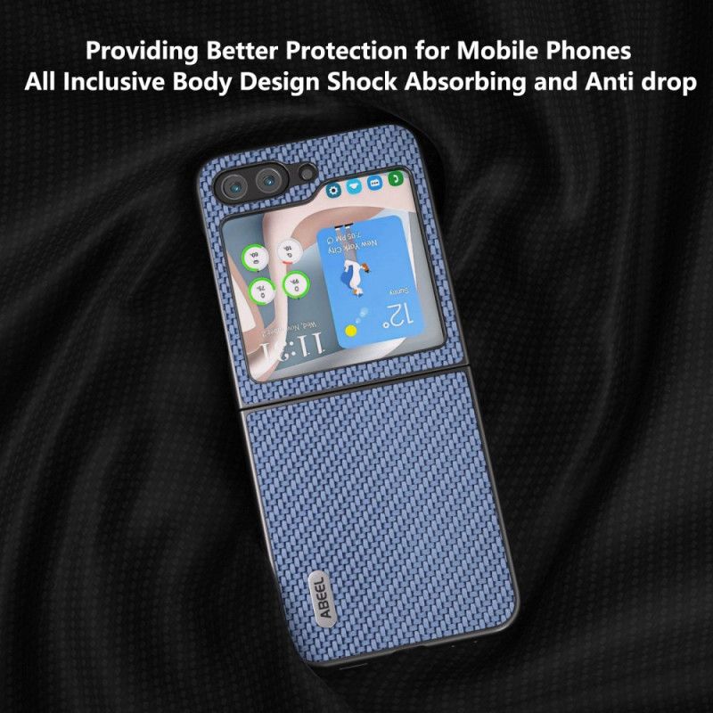 Etui Samsung Galaxy Z Flip 7 Fe Wzór Włókna Węglowego Abeel