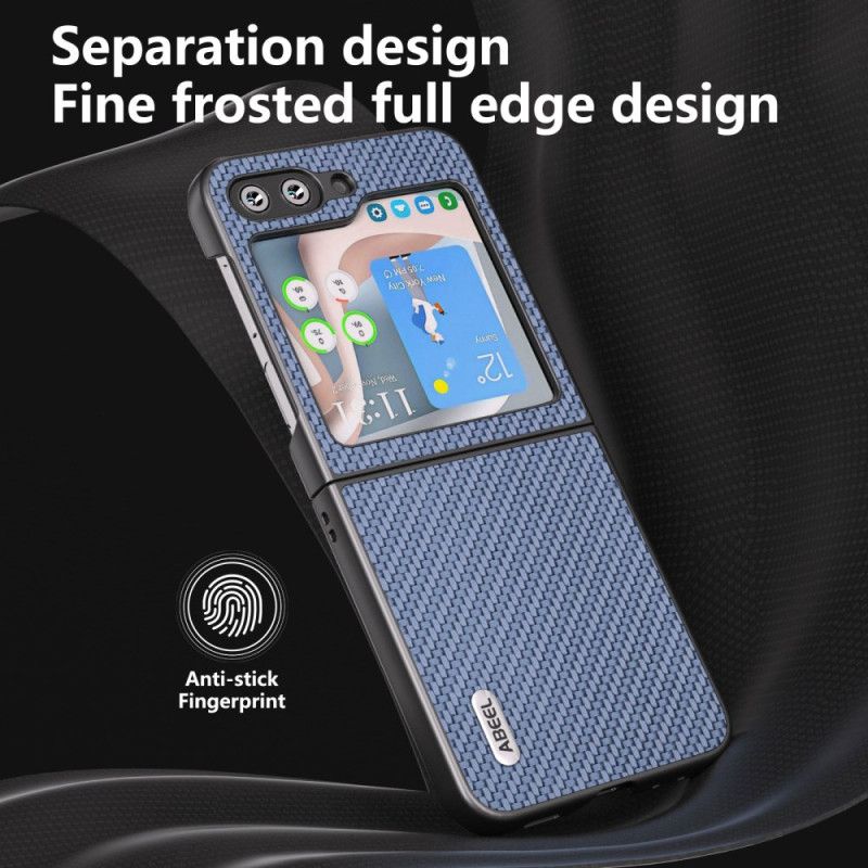Etui Samsung Galaxy Z Flip 7 Fe Wzór Włókna Węglowego Abeel