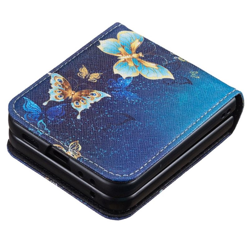 Etui Samsung Galaxy Z Flip 7 Fe Złote Motyle Etui Ochronne