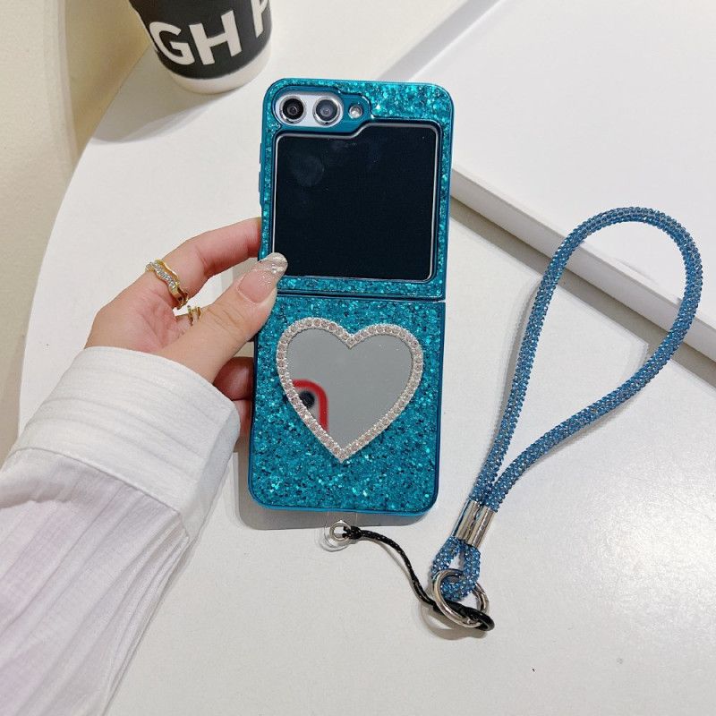 Futerały Samsung Galaxy Z Flip 7 Fe Etui Na Telefon Lustro I Pasek