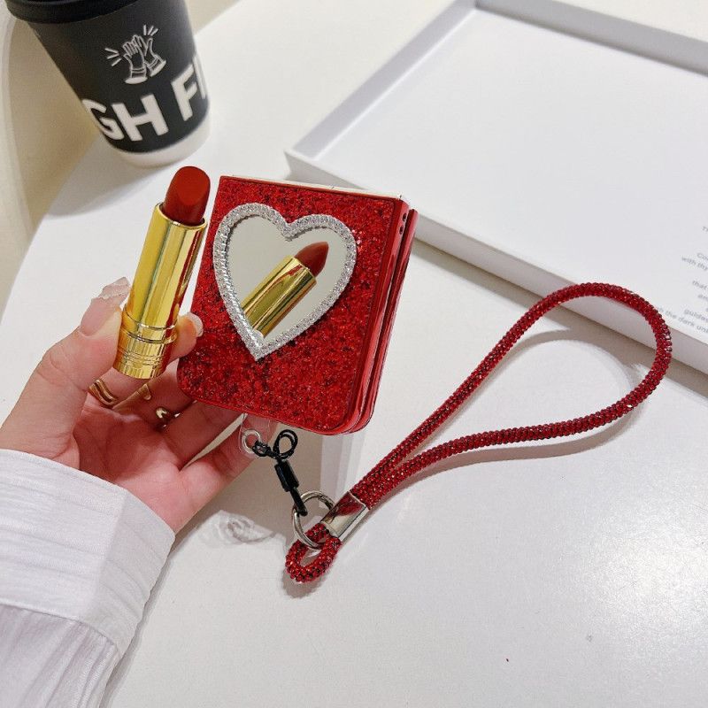 Futerały Samsung Galaxy Z Flip 7 Fe Etui Na Telefon Lustro I Pasek