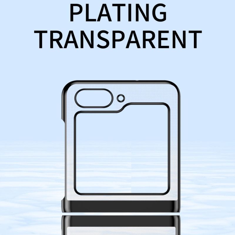 Futerały Samsung Galaxy Z Flip 7 Fe Etui Na Telefon Przezroczysty Wzór I Metaliczny Efekt