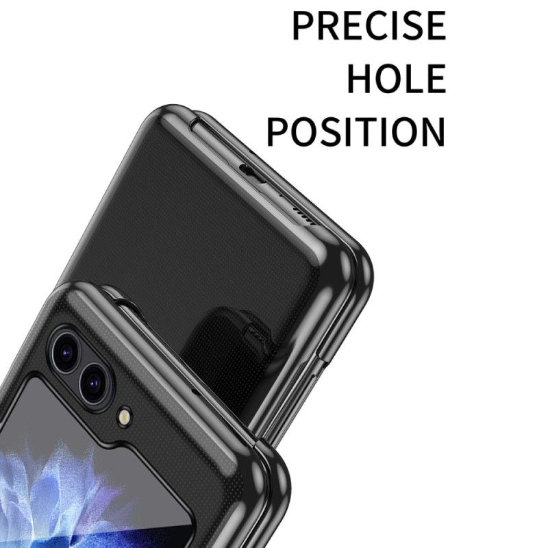 Futerały Samsung Galaxy Z Flip 7 Fe Etui Na Telefon Przezroczysty Wzór I Metaliczny Efekt