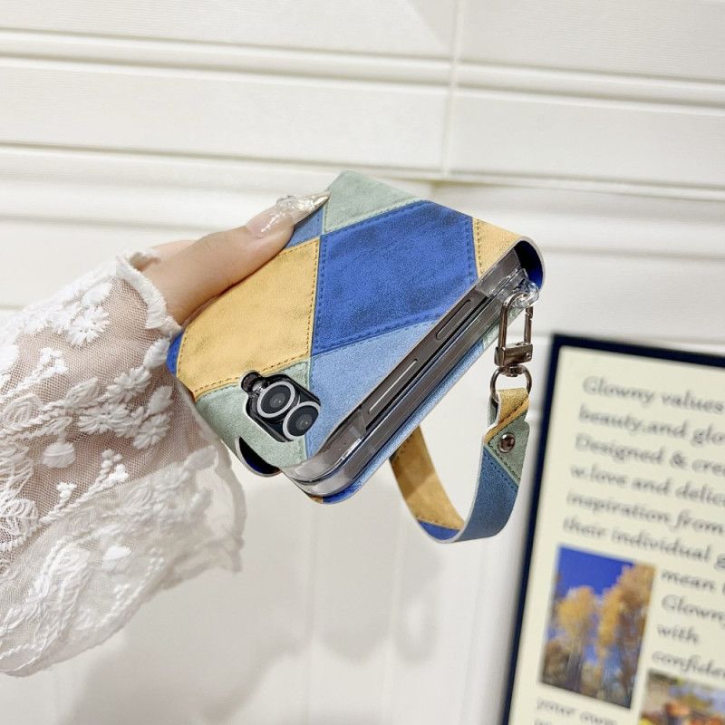 Futerały Samsung Galaxy Z Flip 7 Fe Etui Na Telefon Retro Z Zapięciem W Kształcie Kociej Łapki