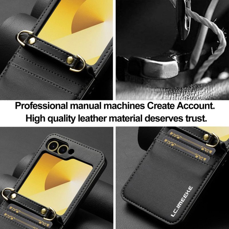 Futerały Samsung Galaxy Z Flip 7 Fe Etui Na Telefon Uchwyt Na Karty I Długi Pasek