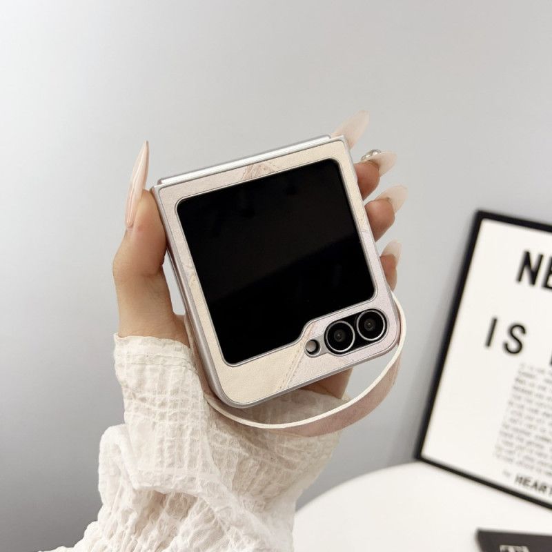 Futerały Samsung Galaxy Z Flip 7 Fe Etui Na Telefon Wzór Diamentowy Z Paskiem