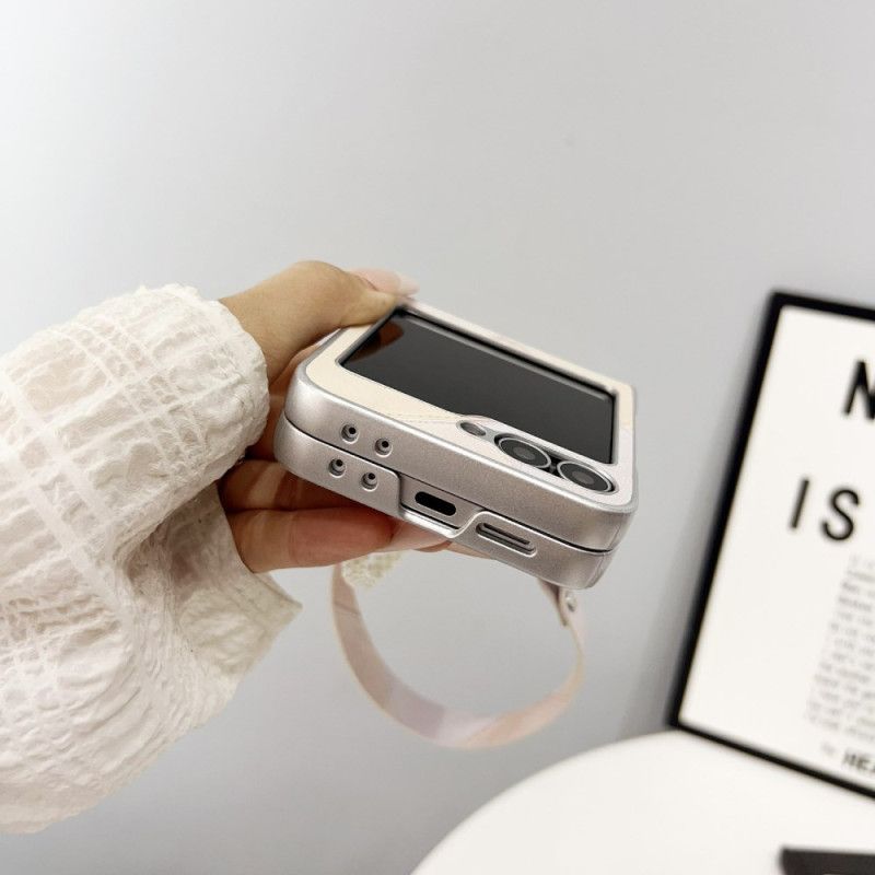 Futerały Samsung Galaxy Z Flip 7 Fe Etui Na Telefon Wzór Diamentowy Z Paskiem
