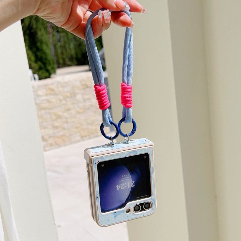 Futerały Samsung Galaxy Z Flip 7 Fe Etui Na Telefon Wzór Niedźwiedzia I Pasek Na Nadgarstek