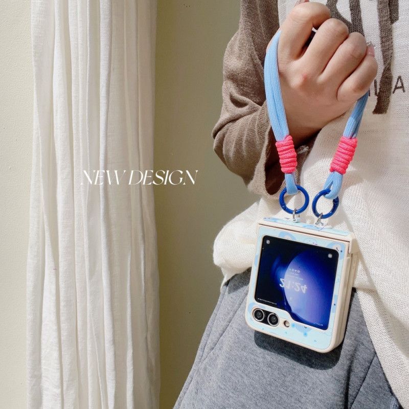 Futerały Samsung Galaxy Z Flip 7 Fe Etui Na Telefon Wzór Niedźwiedzia I Pasek Na Nadgarstek