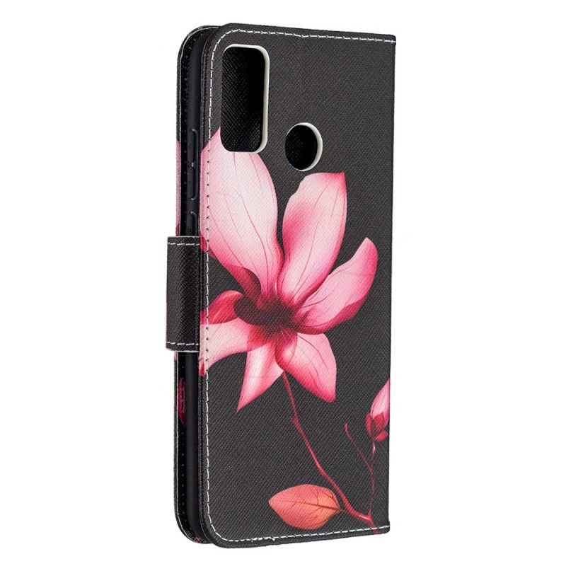 Etui Folio Honor 9X Lite Różowy Kwiat Etui Ochronne