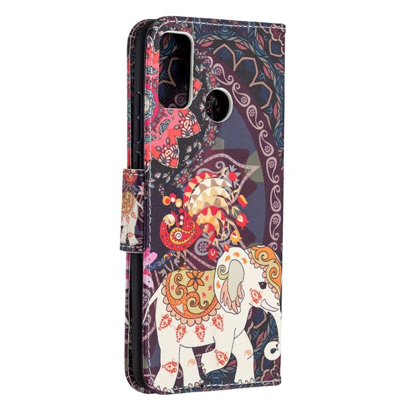 Etui Folio Honor 9X Lite Słoń I Kolorowa Mandala Etui Ochronne