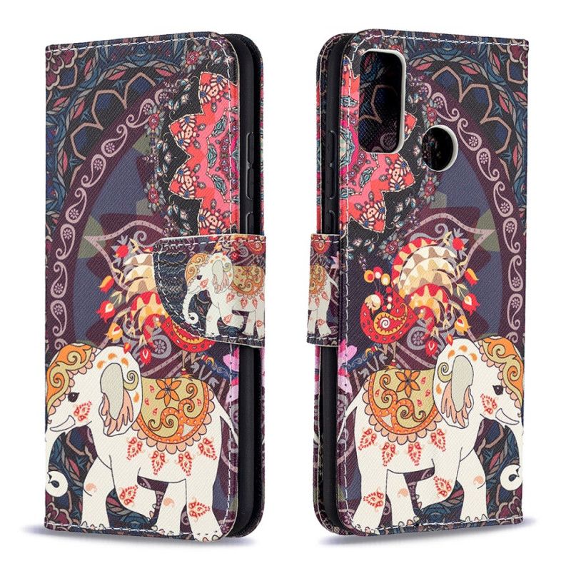 Etui Folio Honor 9X Lite Słoń I Kolorowa Mandala Etui Ochronne