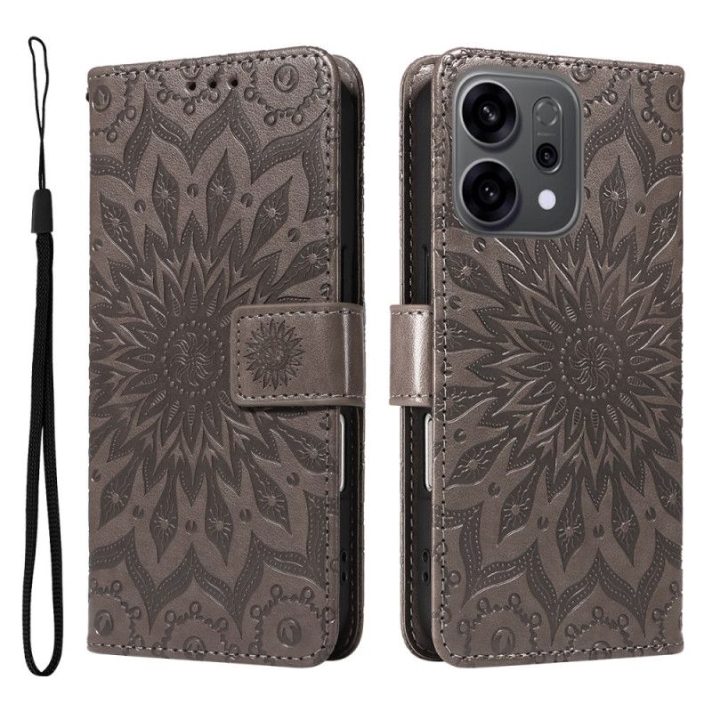Etui Folio Do Oppo Reno 14f 5g Ekstrawagancka Mandala