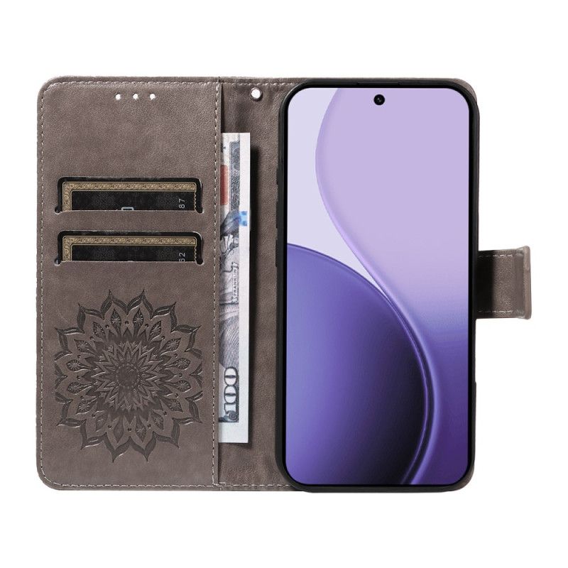 Etui Folio Do Oppo Reno 14f 5g Ekstrawagancka Mandala