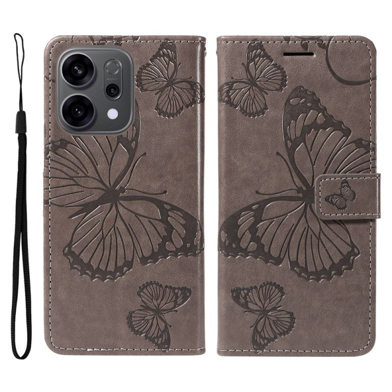 Etui Folio Do Oppo Reno 14f 5g Olbrzymie Motyle