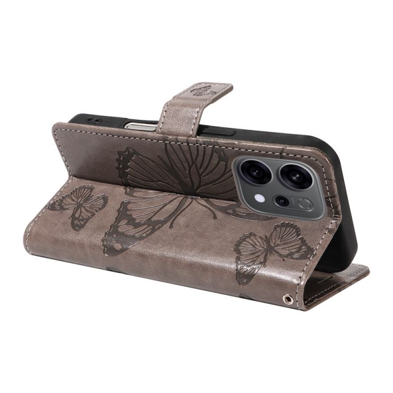 Etui Folio Do Oppo Reno 14f 5g Olbrzymie Motyle