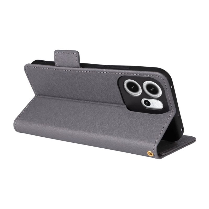 Etui Folio Do Oppo Reno 14f 5g Pasek Ze Sztucznej Skóry