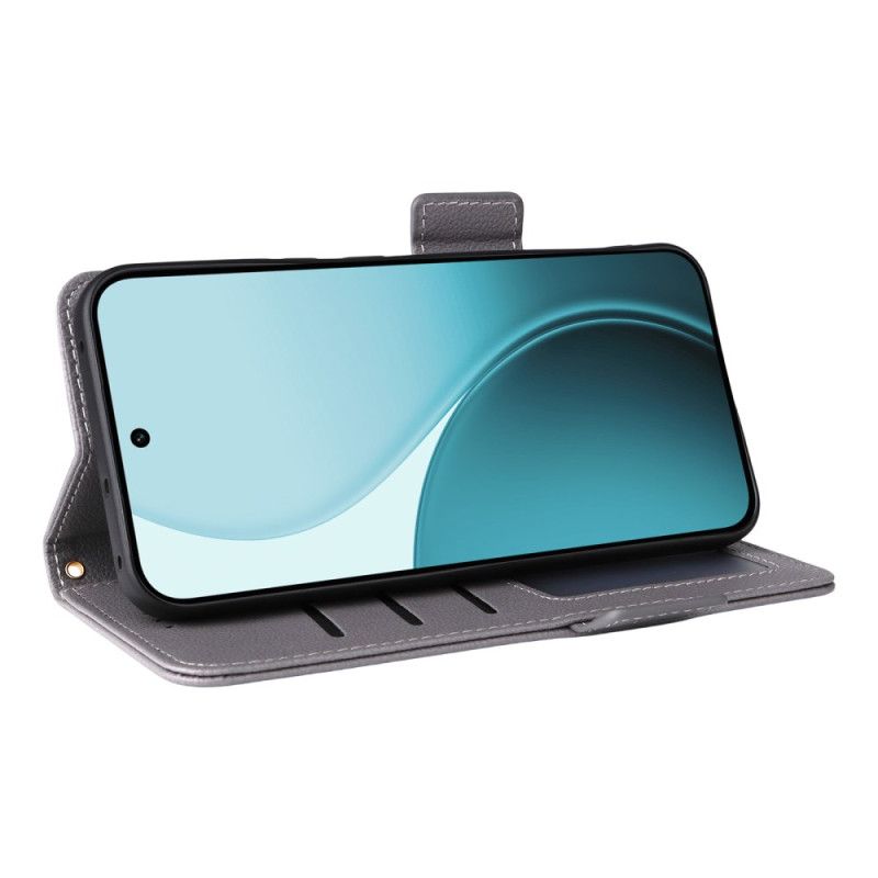 Etui Folio Do Oppo Reno 14f 5g Pasek Ze Sztucznej Skóry