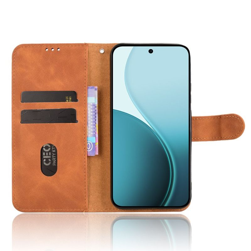 Etui Folio Oppo Reno 14f 5g Efekt Zamszu