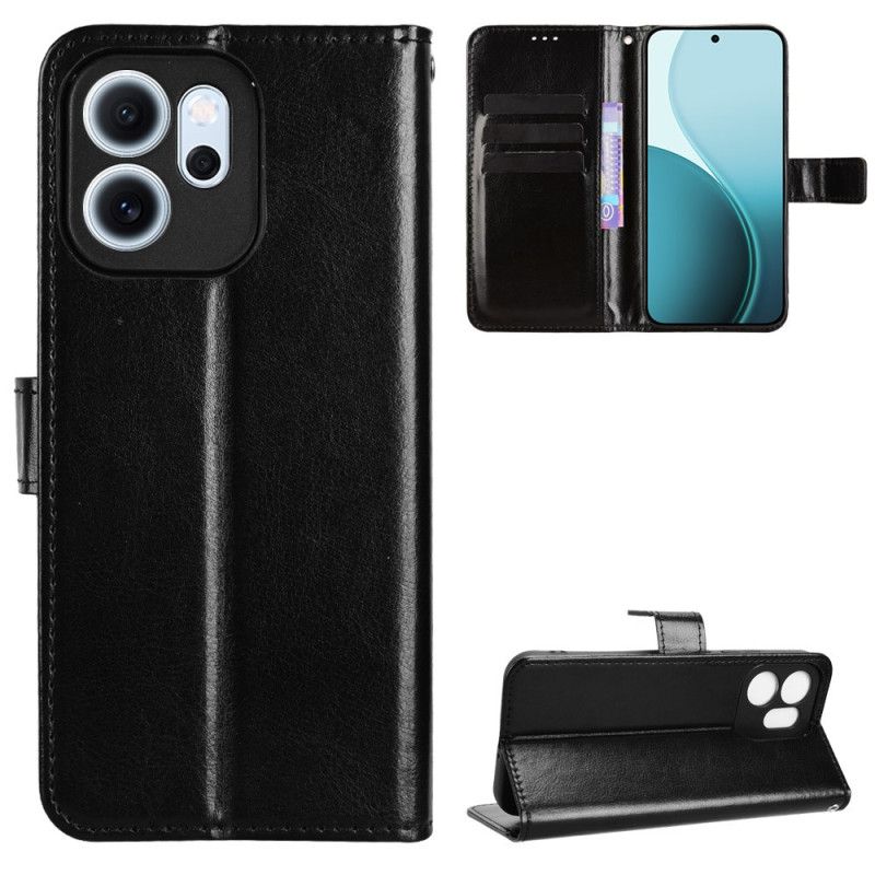 Etui Folio Oppo Reno 14f 5g Jaskrawa Sztuczna Skóra