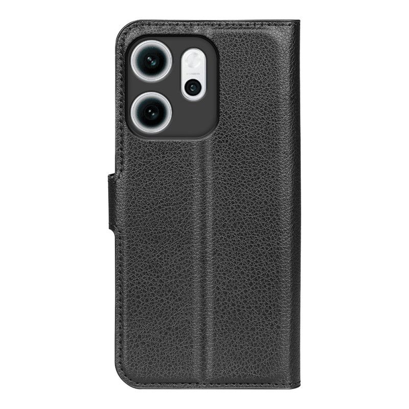 Etui Folio Oppo Reno 14f 5g Sztuczna Skóra Liczi Etui Ochronne