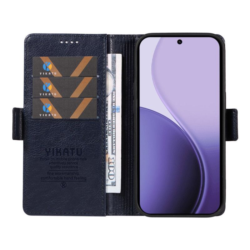 Skórzany Futerał Oppo Reno 14f 5g Etui Na Telefon Vintage Yikatu