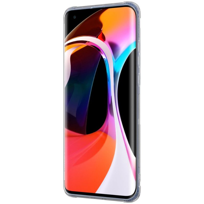 Etui Xiaomi Mi 10 / 10 Pro Biały Półprzezroczysta Nillkin Etui Ochronne