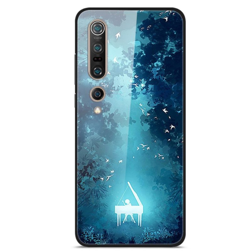 Etui Xiaomi Mi 10 / 10 Pro Hartowane Szkło Fortepianowe W Nocy