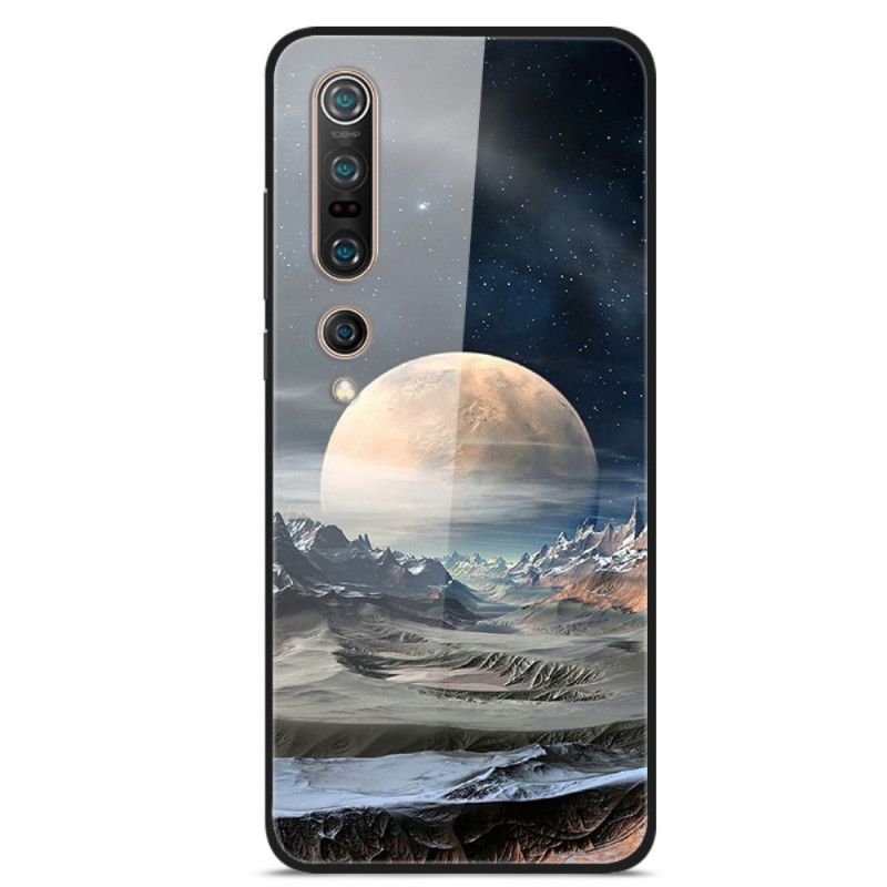 Etui Xiaomi Mi 10 / 10 Pro Hartowane Szkło Z Księżycem Kosmicznym