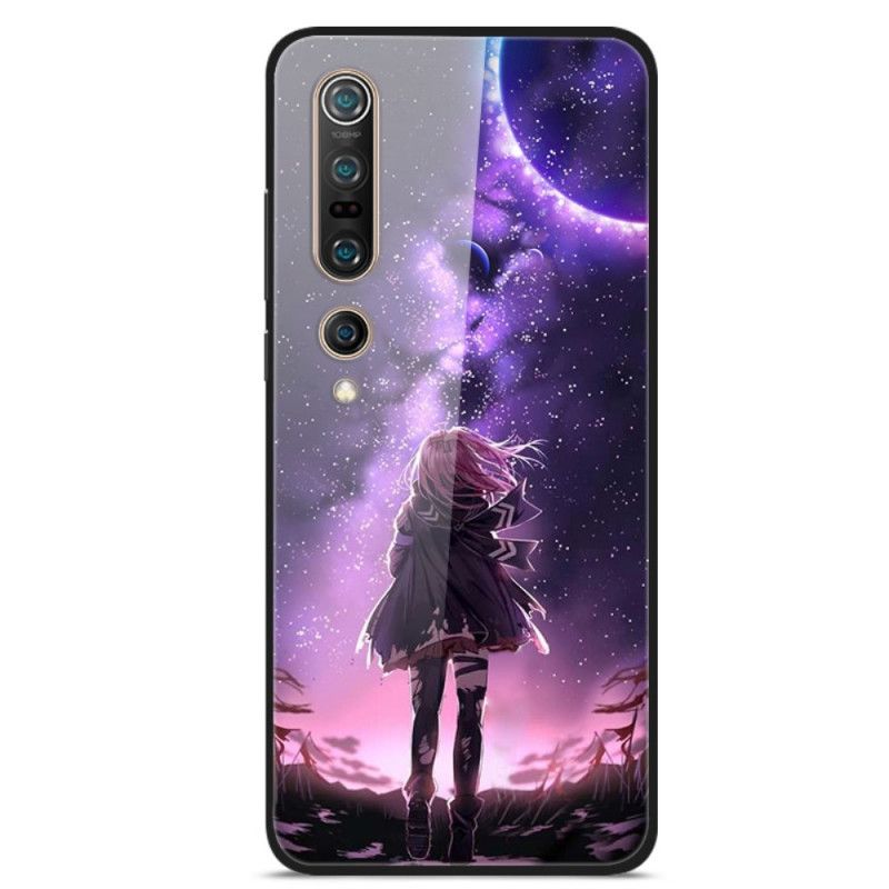 Etui Xiaomi Mi 10 / 10 Pro Magiczne Szkło Hartowane W Pełni Księżyca Etui Ochronne