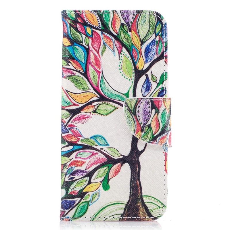 Etui Folio Samsung Galaxy J3 2017 Kolorowe Drzewo