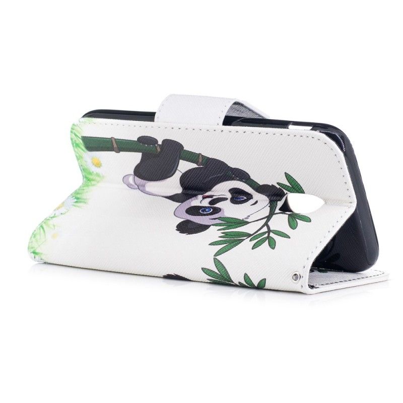 Etui Folio Samsung Galaxy J3 2017 Panda Na Bambusie Etui Ochronne