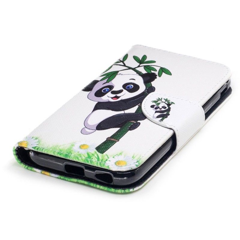 Etui Folio Samsung Galaxy J3 2017 Panda Na Bambusie Etui Ochronne