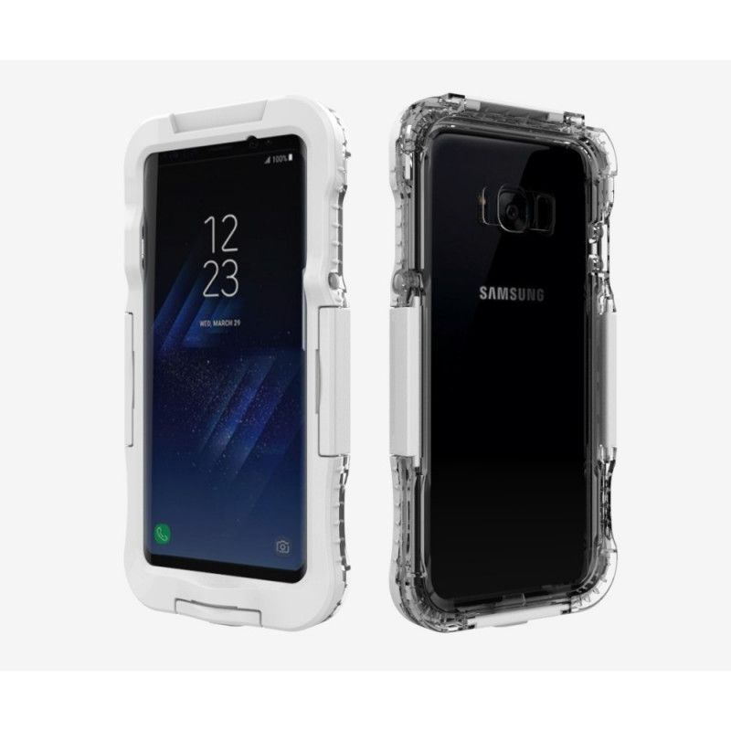 Futerały Samsung Galaxy S8 Plus Biały Czarny Etui na Telefon Wodoodporność 6 M