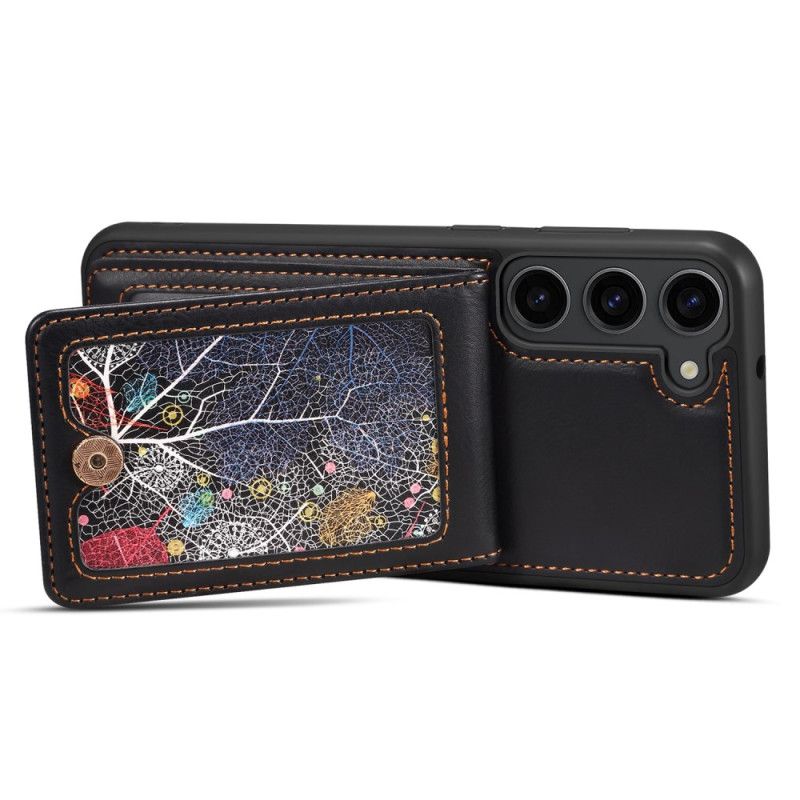 Etui Do Samsung Galaxy S24 5g Z Uchwytem Na Kartę I Paskiem Na Ramię