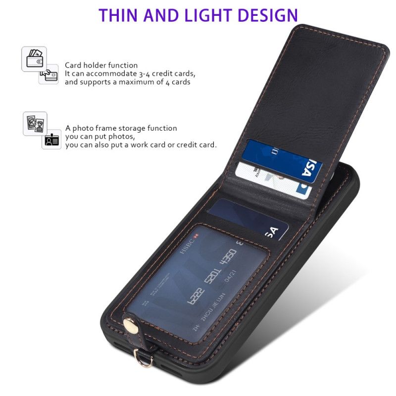 Etui Do Samsung Galaxy S24 5g Z Uchwytem Na Kartę I Paskiem Na Ramię