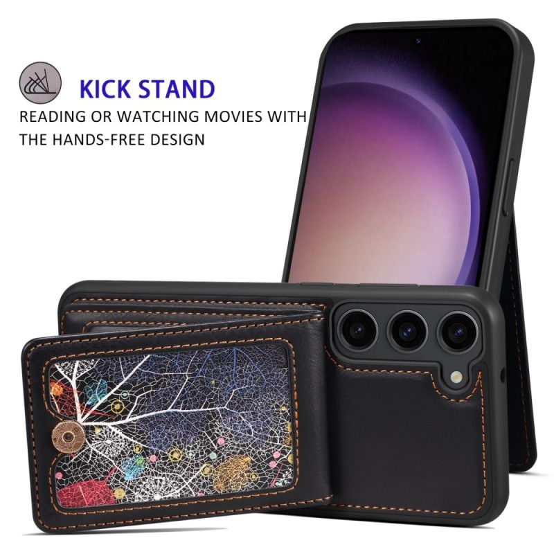 Etui Do Samsung Galaxy S24 5g Z Uchwytem Na Kartę I Paskiem Na Ramię