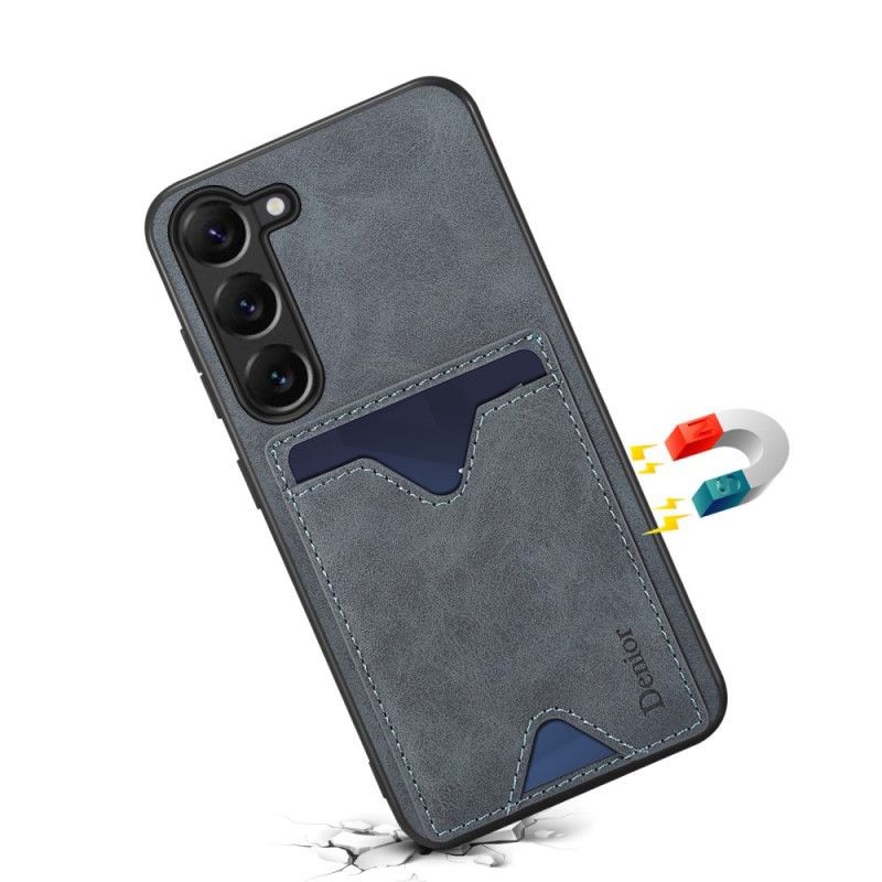 Etui Do Samsung Galaxy S24 5g Z Uchwytem Na Kartę I Wspornikiem Denior
