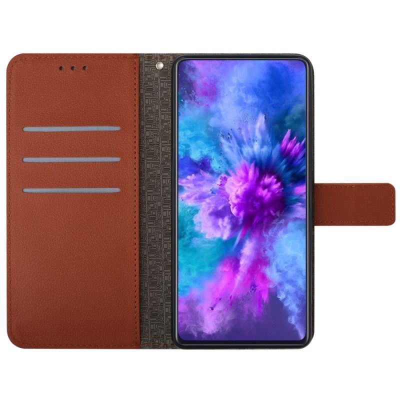 Etui Folio Samsung Galaxy S24 5g Dyskretne Diamenty Z Paskiem Etui Ochronne