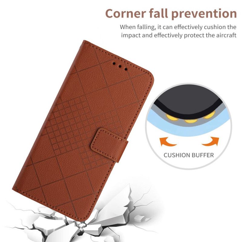 Etui Folio Samsung Galaxy S24 5g Dyskretne Diamenty Z Paskiem Etui Ochronne